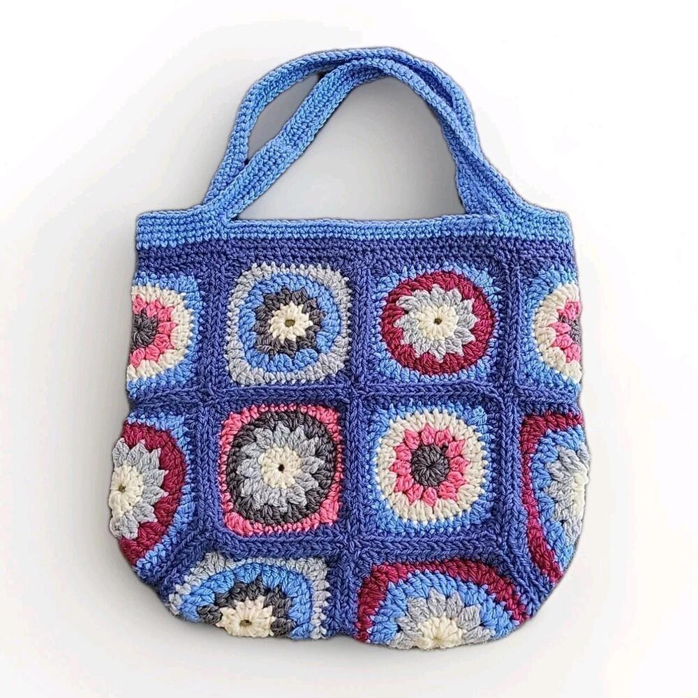 Granny Handmade Crochet Flower Handbag - Beautiful And Timeless